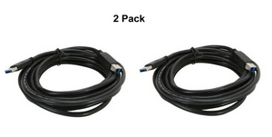 6Ft (6 Feet) USB 3.0 SuperSpeed 5 Gbps A Male to B Male Cable (2-Pack)