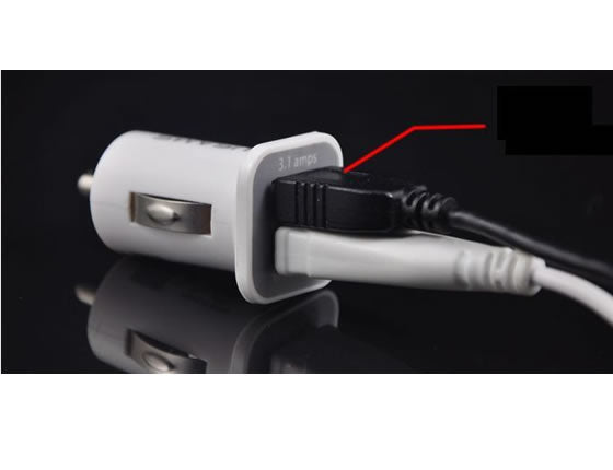 USB-DUAL-CHRGR Dual Port USB Car Charger 5V 3100mah for iPhone, iPads, iPods, HTC, Samsung