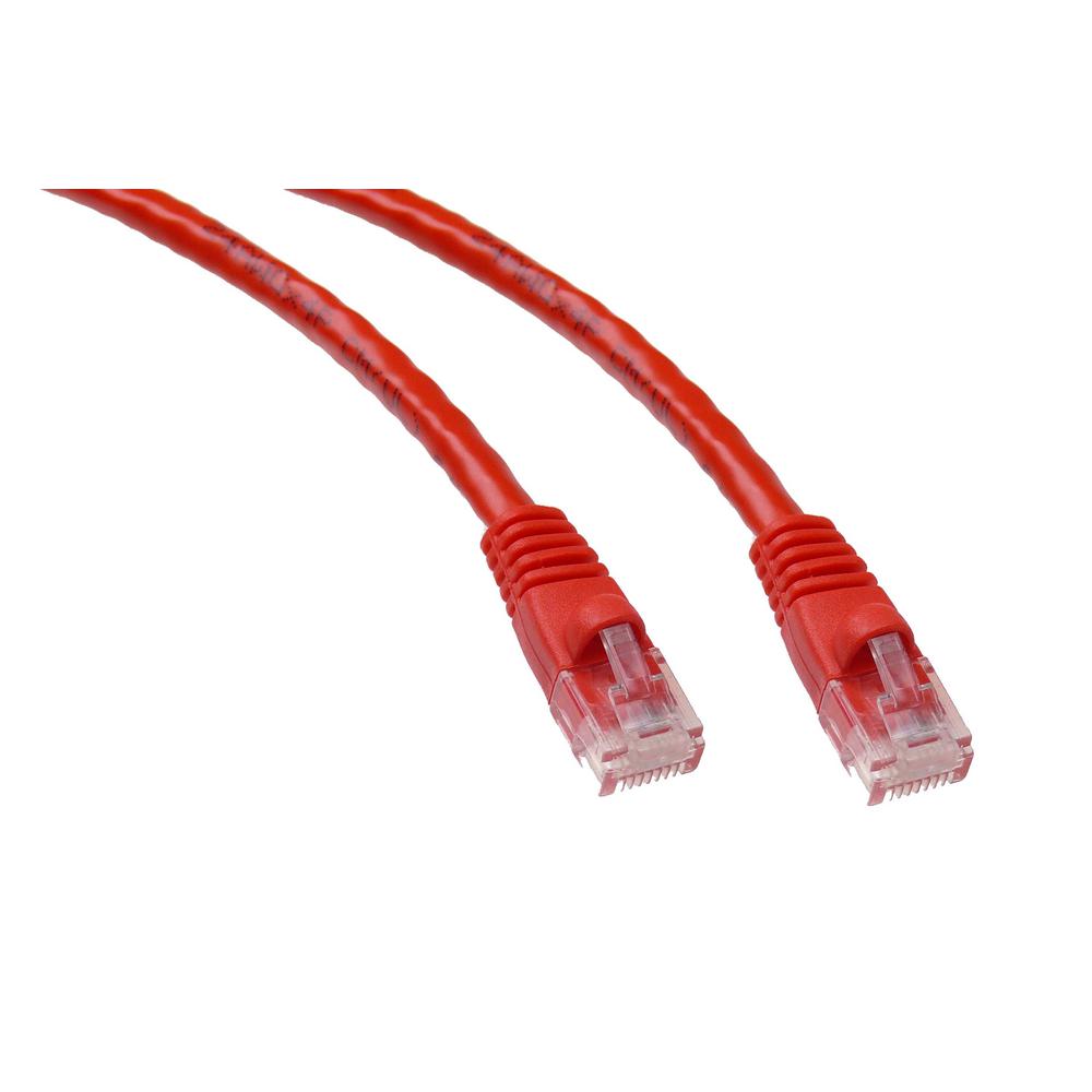 14Ft (14 Feet) CAT6 Crossover Ethernet Network Cable 550Mhz RED 24AWG Network Cable
