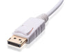 DP-DVI-MF 10" 28AWG DisplayPort Male (Full Size) to DVI Female Cable Adapter (1920x1200)