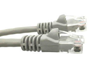 10Ft (10 Feet) CAT6 Crossover Ethernet Network Cable 550Mhz GRAY 24AWG Network Cable