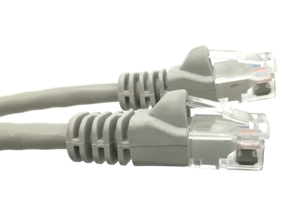 25Ft (25 Feet) CAT6 Crossover Ethernet Network Cable 550Mhz GRAY 24AWG Network Cable