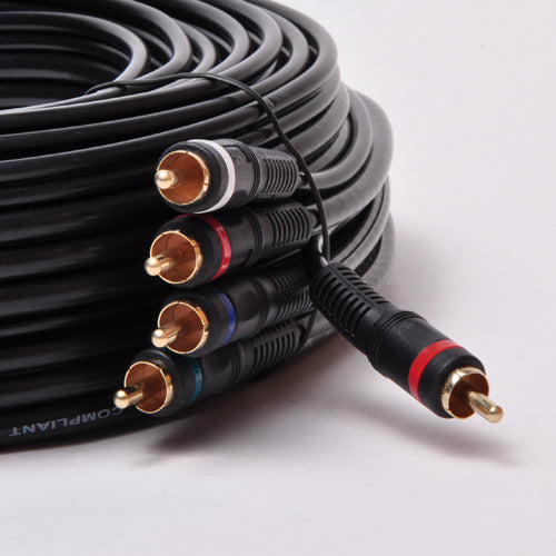 P3V2A-75 75Ft 5-RCA Component Video/Audio Coaxial Cable RG-59/U for HDTV DVD VCR
