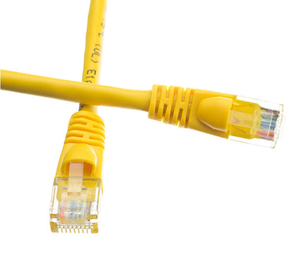 50Ft (50 Feet) CAT6 RJ45 24AWG Gigabit 550MHz Snagless UTP Network Patch Cable YELLOW