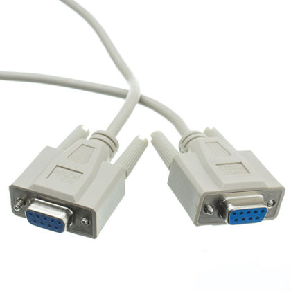 6Ft (6 Feet) DB9 Female to Female (DB9F/DB9F) Serial Null Modem Cable