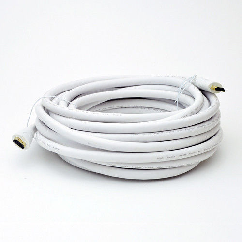 NMHD-40MM-WT 40Ft. (40 Feet) HDMI Male to Male High Speed with Ethernet WHITE Cable 24AWG