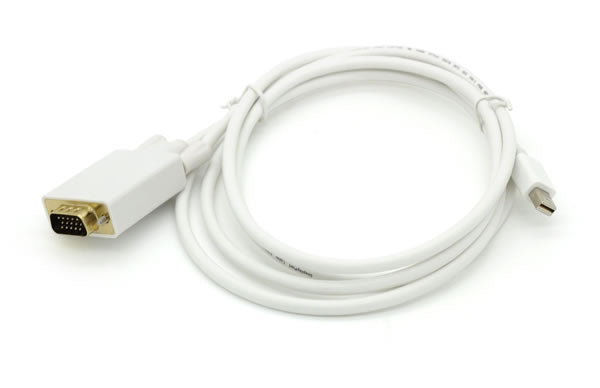 6Ft. (6 Feet) Mini Displayport Thunderbolt Compatible Male to VGA Male Cable