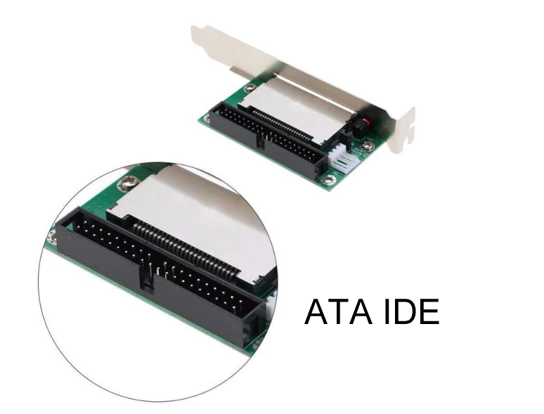 IDE/PATA to CF (CompactFlash) 40-Pin Bootable Adapter with PCI Bracket