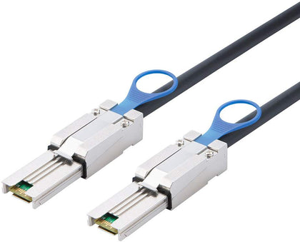 10Ft (3M) 28AWG External Mini SAS 26pin (SFF-8088) Male to Mini SAS 26pin (SFF-8088) Male Cable