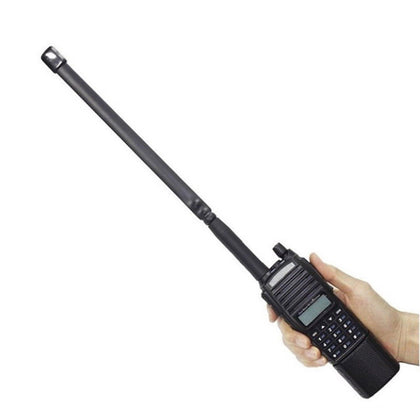 18" (18-Inch) Foldable Tactical Dual Band Flat Gain Antenna SMA Female VHF UHF 144/430Mhz