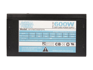 Athena Power AP-P4ATX60FEP8 20+4Pin 600W Server Power Supply 80 PLUS Bronze