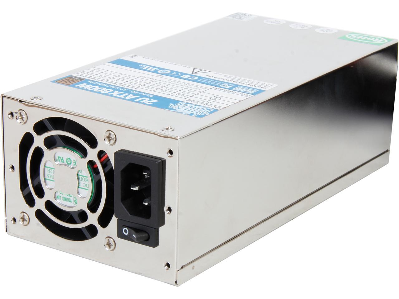 Athena Power AP-U2ATX80FEP8 20+4Pin 800W Single 2U IPC Server Power Supply 80PLUS Bronze