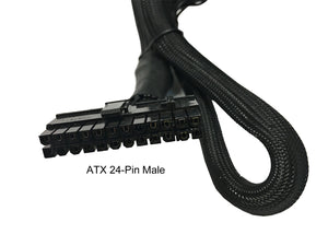 24" (24-Inch) ATX 24-Pin to 18-Pin + 10-Pin Extension Modular Power Supply Cable for Coolermaster