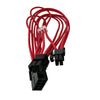 ATX/PCI-E Extension Cable Kit 18AWG 1Ft (24-Pin ATX, 4+4Pin EPS, 8-Pin PCI-E, 6Pin PCI-E Cables) - RED