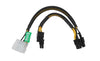 14" 2x 4-Pin Molex to 8" PCIE2 8-Pin (6+2) + 6" PCIE2 8-Pin (6+2) Power Adapter Converter