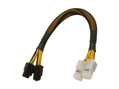 AYA 8" ATX-12V 4Pin/EPS-12V 8Pin ATX-EPS Extension & Conversion Four-In-One Cable AYA-M84M84F