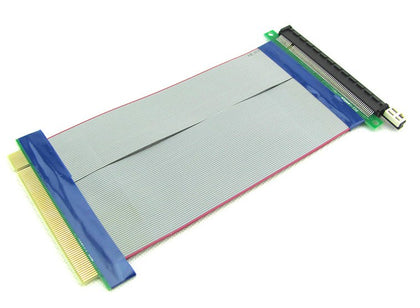 PCI-Express 16X 3.0 Flexible Black Extender High Speed Riser Cable Ribbon (7", 10")