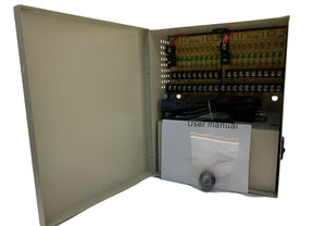 LTS DV-AT1212A-D18P 18-Channel PTC Protected, 115V AC In, 12V DC 12 Amp Output Power Distribution Box