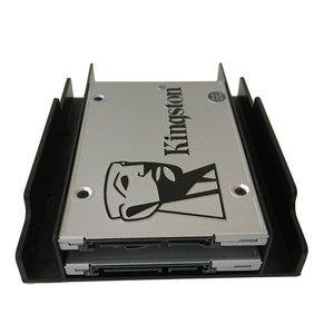 2.5" to 3.5" Dual Bay Adapter Converter Bracket for SATA and SSD Drives with Screws