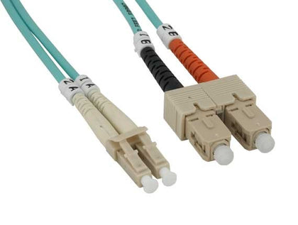 OM3 LC/SC 10G Multi-Mode Duplex 50/125 Fiber Optic Patch Cable (1M - 20M)