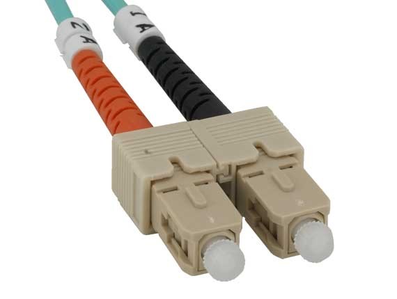 OM3 LC/SC 10G Multi-Mode Duplex 50/125 Fiber Optic Patch Cable (1M - 20M)
