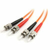 OM2 ST/ST 50/125 Multi-Mode Duplex Fiber Patch Cable (1M, 3M)