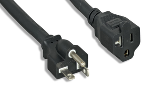 12AWG Heavy Duty NEMA 5-20P To NEMA 5-20R Power Extension Cord UL and cUL listed (1Ft, 3Ft, 6Ft, 10Ft, 15Ft, 25Ft)