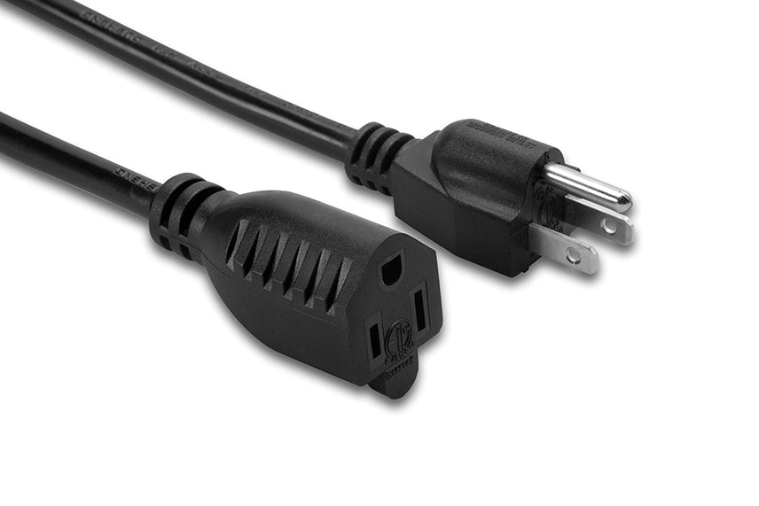 Heavy Duty Power Extension Cord 16AWG 13A, 125V (NEMA 5-15P to NEMA 5-15R) UL Listed/CSA Approved (1Ft - 25Ft)