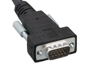 Plenum-Rated (CMP) SVGA HD15 (15-Pins) M/M Monitor Cable 3 Mini Coax Triple Shielded Molded