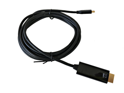 USB-C to HDMI (4K@60Hz) Cable (Thunderbolt Compatible) with Audio Output
