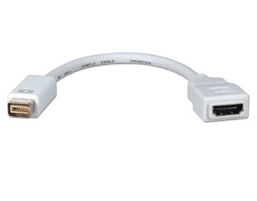 Mini DVI (Male) to HDMI (Female) Video Adapter Cable for Macbooks