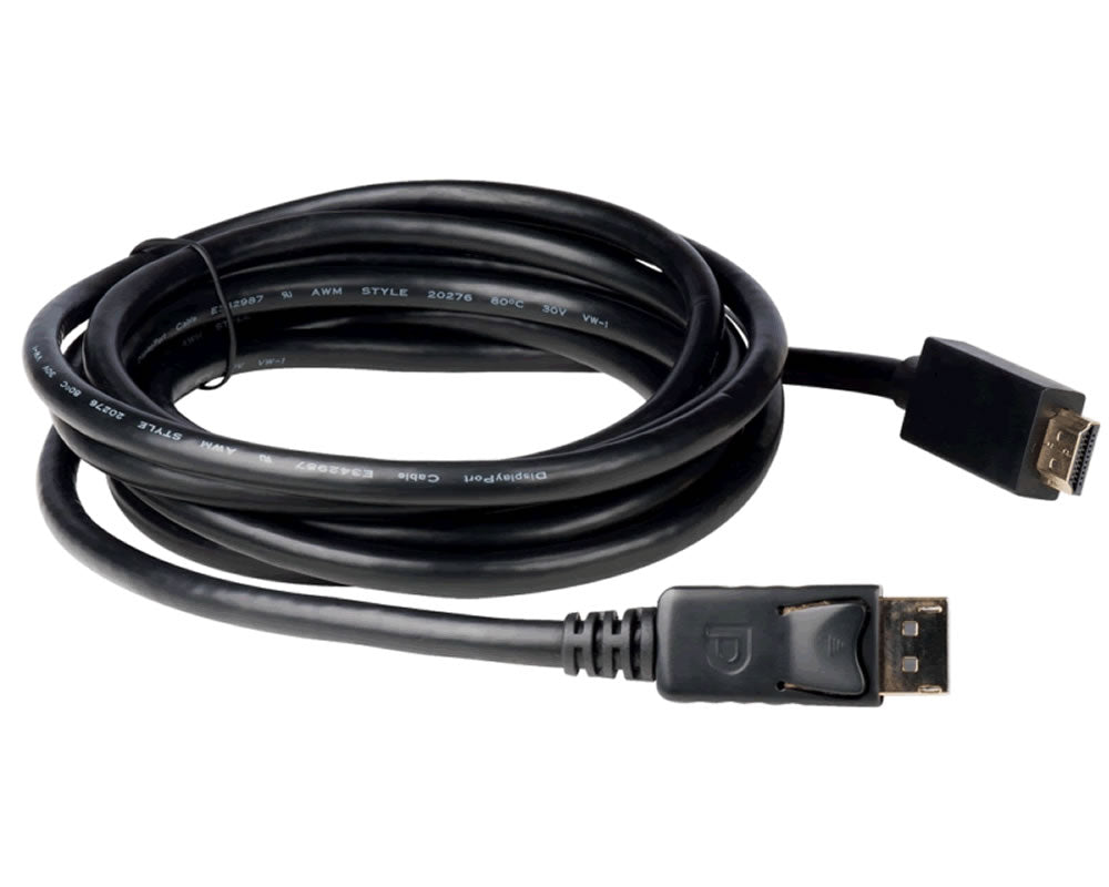 Ultra HD Displayport 1.2 Male to HDMI Male 28AWG 4K@30Hz w/Audio Output (3Ft, 6Ft, 10Ft, 15Ft)
