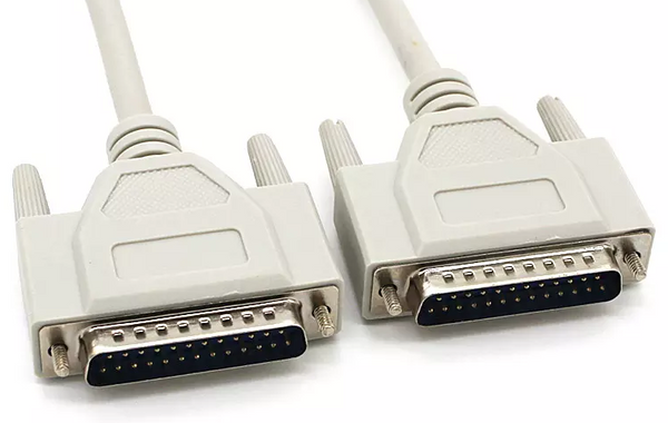 15Ft (15 Feet) IEEE-1284 DB25 M/M (Male to Male) Parallel Serial Cable ...