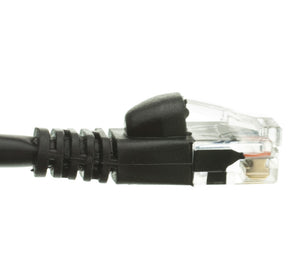 CAT6 RJ45 24AWG Gigabit 550MHz Snagless UTP Network Patch Cable BLACK