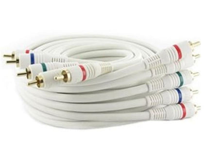 P3V2A-12W 12Ft (12 Feet) 5-RCA Component Video/Audio Male to Male Cable