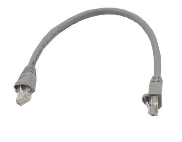 C5MB-1GRY 1Ft. Cat5e 350MHz RJ-45 Cable Gray Staggered Molded w/Boots