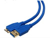 USB 3.0 Cable A (M) to Micro B (M) Cable with Gold Connectors Certified SuperSpeed USB for Win/Mac (3Ft, 6Ft, 10Ft, 15Ft)