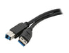 USB3-10AB 10Ft. USB 3.0 (A) Male to USB (B) Male Cable Black