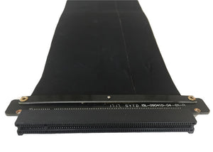 10-Inch (10") PCI-Express 16X 3.0 Flexible Black Extender High Speed Riser Ribbon Cable