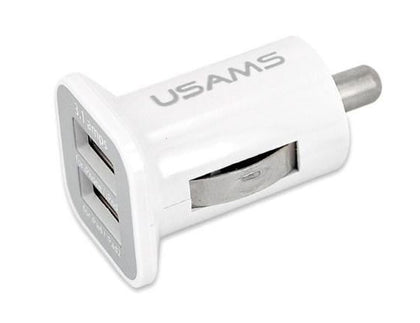 USB-DUAL-CHRGR Dual Port USB Car Charger 5V 3100mah for iPhone, iPads, iPods, HTC, Samsung
