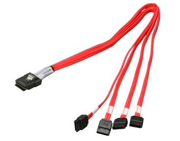 Norco C-SFF8087-4S Discrete to SFF-8087 (Reverse Breakout) Cable