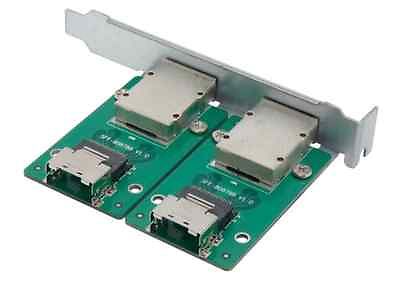 Norco C-8087-8088F 2-Port SFF-8087 to SFF-8088 Adapter with Full PCI Slot Profile Mounting Bracket