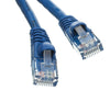 CAT6A Ethernet Patch Cable Molded Boot 500MHz 24AWG Blue