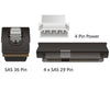 20" Mini SAS 36-Pin SFF-8087 Male to SFF-8482 29-Pin Female + 4-Pin Power Cable - AYA-SAS8087-SFF8482