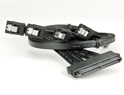 SAS32P-47 30" 32 Pin SAS Controller to 4x SATA (7 Pin) HDD Serial ATA Cable (30 inch)