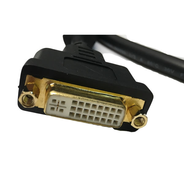 DVI-D Dual Link 24+1 Digital Video Male to Female Extension Cable w/Ferrites 28AWG (3Ft, 6Ft, 10Ft, 15Ft)