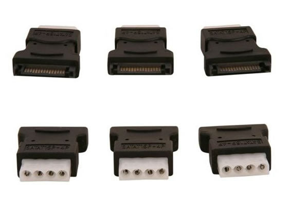 Norco C-SATA-FM3 Adapter for Convert SATA to 4 Pin Molex Power Connector (3 Pieces)