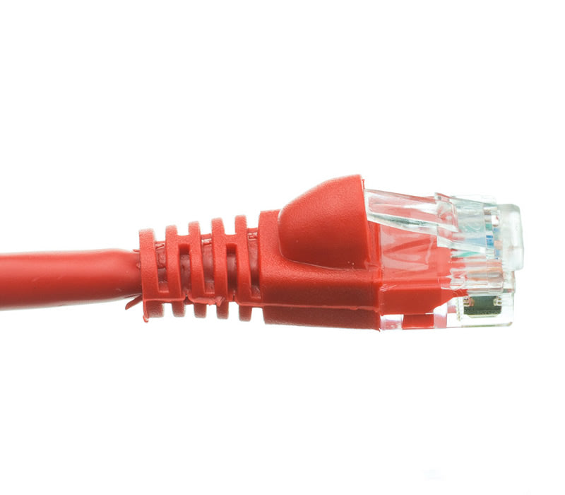 C6M-100RED 100Ft. Cat6 550MHz RJ-45 Cable Red