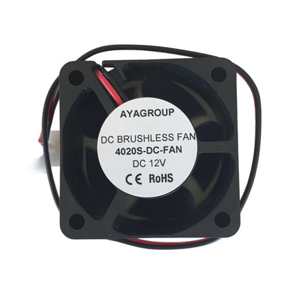 40x40x20mm 5V 2Pin 40mm 4020S DC Brushless Cooling Exhaust Heatsink Fan w/2-Pin Connector