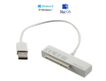 USB 2.0 to SATA Serial ATA 15+7 Pin 22P Adapter Cable 2.5" HDD Hard Drive
